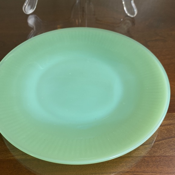 Fire King Jadeite by Anchor Hocking Jane Ray Bread and Butter 6 1/8" - Picture 4 of 5